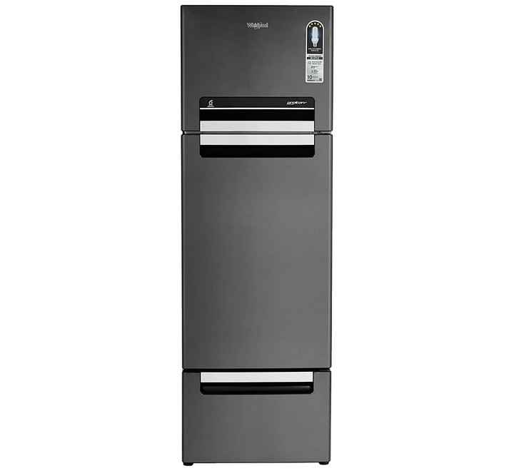 Whirlpool 330 L Frost Free Triple Door Refrigerator(21147 FP 343D PROTTON ROY STEEL ONYX)(21147 STEEL ONYX)